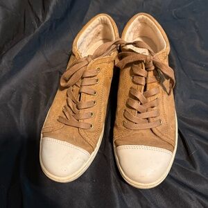 Brown Leather Women's Sneakers